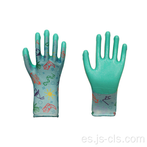 Serie de jardín de guantes de trabajo de poliéster